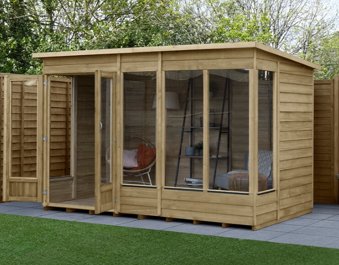 Houten Tuinhuis met Dubbele deuren