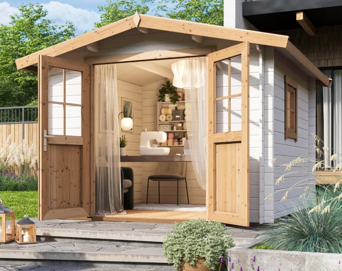 Houten Tuinhuis met Zadeldak