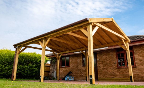Houten carport op maat