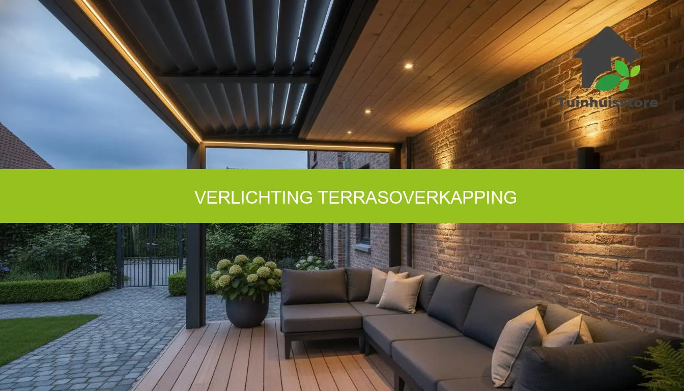 Verlichting terrasoverkapping